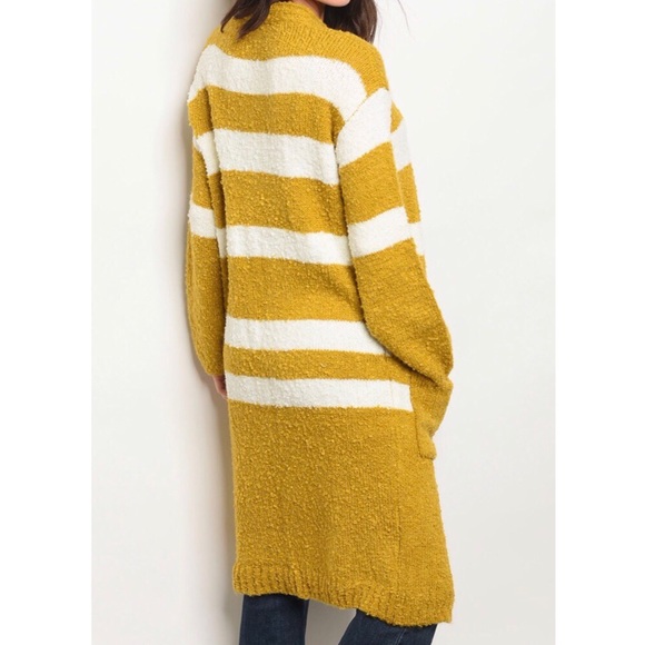 Burgundy Striped Cardigan - Picture 8 of 8